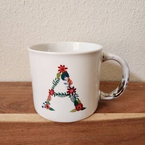 Opal house letter A coffee mug
